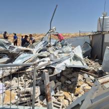 "التربية": هدم الاحتلال جزء من مدرسة شعب البطم في يطا جريمة جديدة بحق التعليم الفلسطيني