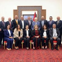 الرئيس عباس يستقبل مجلس بلدية رام الله