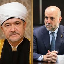 الهباش ومفتي روسيا يبحثان تصاعد العدوان الإسرائيلي على الشعب الفلسطيني