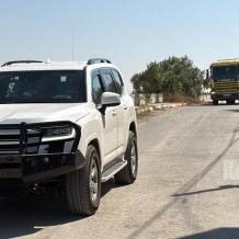 الاحتلال يمنع ادخال صهريج للمياه إلى المنازل المحاصرة في قصرة