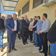 وزير الداخلية يتفقد حوارة ويلتقي فعاليات جنوب نابلس ويؤكد تعزيز الأمن المجتمعي وخدمة المواطنين