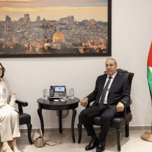 الشيخ يبحث مع القنصل البلجيكي التطورات السياسية والأوضاع في الضفة وغزة