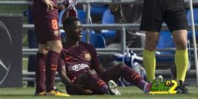 فيديو.. اصابة ديمبلي توفر على برشلونة 10 ملايين يورو