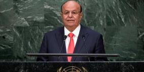  الرئيس اليمني يدعو المجتمع الدولي لدعم حقوق الفلسطينيين