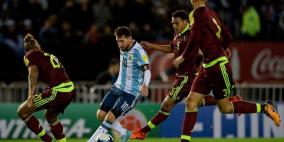 الأرجنتين تتعادل مع فنزويلا بتصفيات المونديال