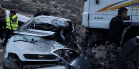 وفاة 3  اسرائيليين دهسا تحت عجلات شاحنة