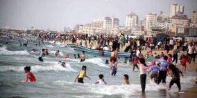 خريطة توضح الأماكن المسموحة للسباحة ببحر غزة