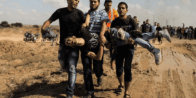 اصابتان احداهما خطيرة بمواجهات شمال غزة 