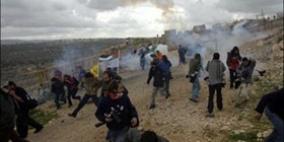 إصابة العشرات بالاختناق في مسيرة بلعين الأسبوعية