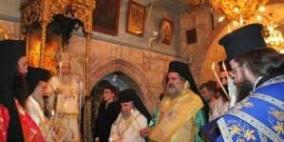 اعتصام في كنيسة القيامة تضامنا مع اهالي غزة