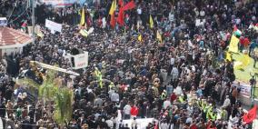 جانب من فعاليات نابلس دعماً وتأييداً للسيد الرئيس