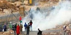 عشرات حالات الاختناق في مسيرة النبي صالح الأسبوعية