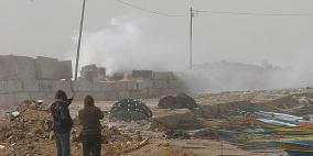 صور: البحر يرتفع وشاطئ غزة يصد الموج