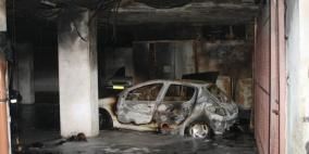 انفجار خزان وقود يتسبب بحريق هائل بمرآب بناية سكنية في رام الله