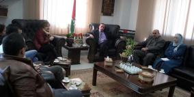 محافظ  قلقيلية يبحث مع ممثلين عن وزارة الزراعة والاغاثة الكاثوليكية تعزيز التعاون المشترك