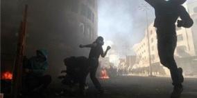 اصابة بالرصاص الحيّ في المواجهات العنيفة بالخليل