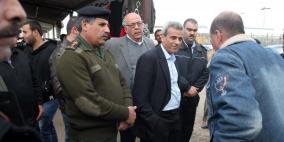 محافظ قلقيلية يتفقد المعبر الشمالي لمدينة قلقيلية