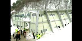 بالفيديو.. انهيار مبنى تابع لمنتجع في جنوب شرق كوريا الجنوبية