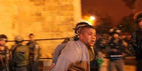 اصابات واعتقالات نتيجة اعتداء الاحتلال على مسيرة في القدس