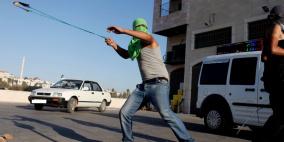 مواجهات في بلدة سلواد قرب رام الله تضامننا مع غزة