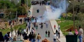 مواجهات مع الاحتلال في عابود عقب اغلاق مدخل القرية