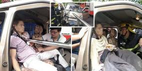 نجاة صيني اخترق قضيب معدني صدره بأعجوبة