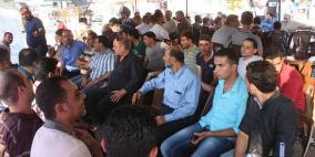 غزة: خيمة عزاء للشهيد الرضيع "على دوابشة" في مخيم جباليا