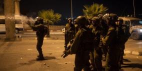 اعتقال فتى في الطور ومواجهات في مخيم شعفاط و'أبو ديس'