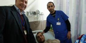 الصحفي الغزيّ أبو الفول يغادر مستشفى المقاصد بعد نجاح عملية استئصال ورم