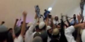 زجاجات حارقة ودمية للشهيد علي دوابشة في عرس للمستوطنين