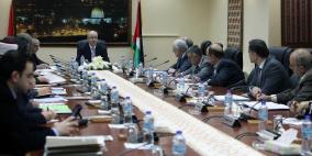 مجلس الوزراء: يجدد التأكيد على طلب القيادة إستصدار قرار لتوفير حماية دولية لشعبنا