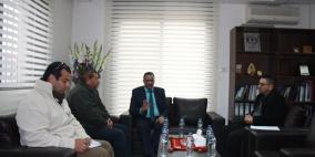 القائم بأعمال النائب العام الدكتور براك يجتمع بمدير عام الهيئة المستقلة لحقوق الانسان