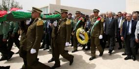 تشييع جثمان اللواء عيسى بمشاركة فاعلة من القيادة الفلسطينية