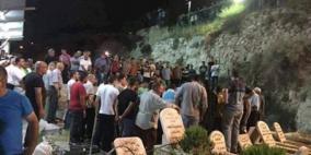 تشييع جثماني الشهيدين معتز عويسات وفدوى أبو طير