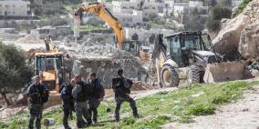 هدم غرفة سكنية في حي الثوري بسلوان