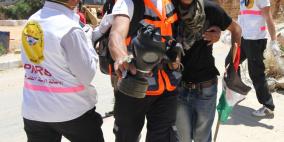 مجموعة صور للمواجهات اليوم على سجن عوفر