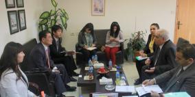 أبو رمضان يستقبل نائب رئيس الوكالة الكورية للتعاون الدولي