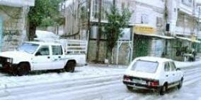 تساقط الثلوج على الخليل وبيت لحم