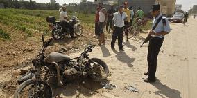 صور استهداف دراجات المقاومين النارية وسط قطاع غزة