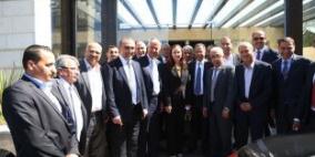 وزيرة الصناعة والتجارة والتموين الأردني والوفد المرافق في ضيافة اتحاد الغرف التجارية الفلسطينية