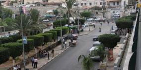 مظاهر الاضراب في نابلس  هذا اليوم