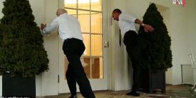 بالفيديو: أوباما يركض في البيت الأبيض بطلب من زوجته