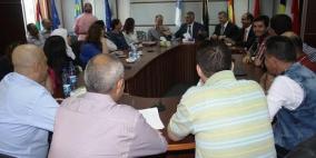 وزير الحكم المحلي حسين الأعرج في زيارة الى صندوق تطوير واقراض البلديات