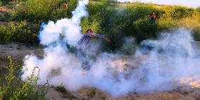 المواجهات قرب حاجز بيت حانون "ايرز" شمال غزة