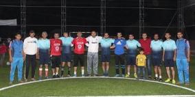 نخبة من قدامى لاعبي غزة في مباراة ودية شرق خان يونس