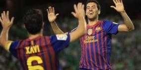 برشلونة يتعادل مع بيتيس في ختامية الموسم