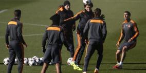 ريال مدريد يخوض مرانه الأخير قبل مواجهة جلطة سراي في غياب كريستيانو وفاران