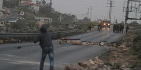 اصابة ثلاثة مواطنين في مواجهات قرب الجلزون