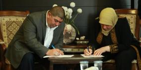 غنام وشركة الحجة يوقعان اتفاقية بناء الطابق الأول لمبنى الكلى