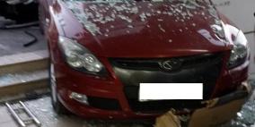 "بالصور": قبيل اذان المغرب حادث سير برام الله